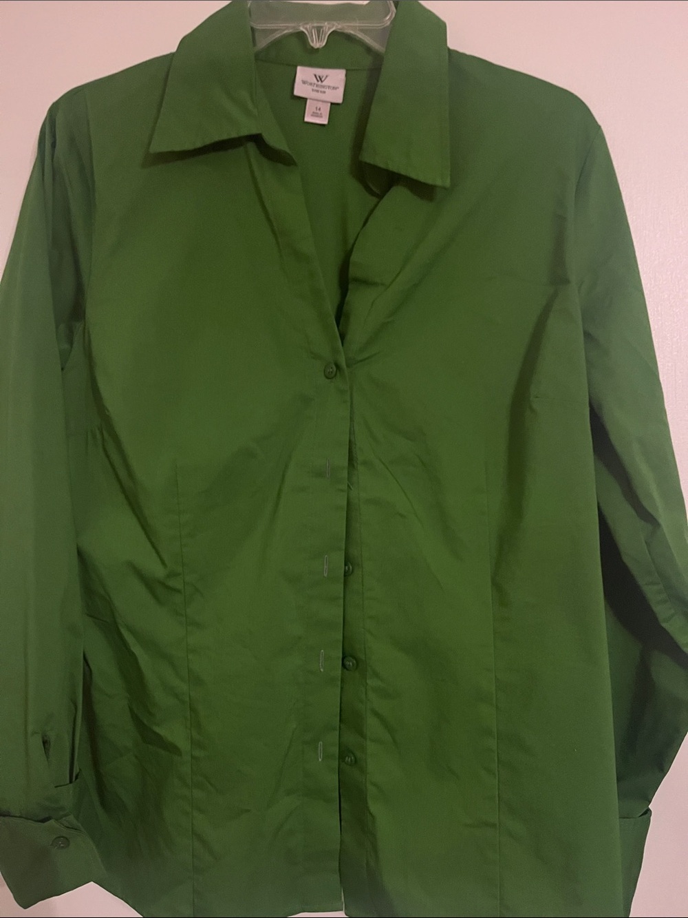 Worthington Emerald Green Button-Down Shirt